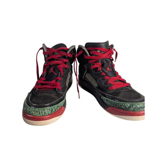 Nike Air Jordan Spizike OG Black Varsity Red Green Men's 315371-026 Size 8.5 - Picture 2 of 14